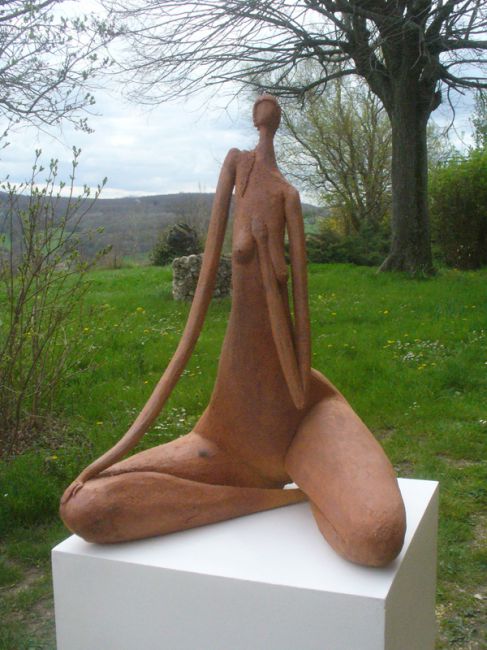 Plume - Sculpture de Vincent Tournebize dans la Drôme
